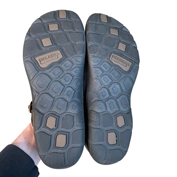 Merrell Dassie Mary Jane Shoes Espresso Brown Leather Slip On Womens Size 7.5 - Picture 9 of 11